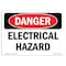 Signmission OSHA Danger Sign, 7" Height, 10" Width, Rigid Plastic, Electrical Hazard, Landscape, L-1836 OS-DS-P-710-L-1836 - alternate 1